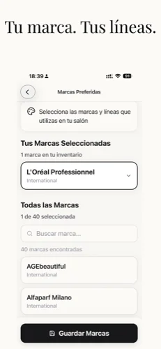 Selección de marcas en Blendsor